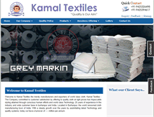 Tablet Screenshot of kamaltextile.com
